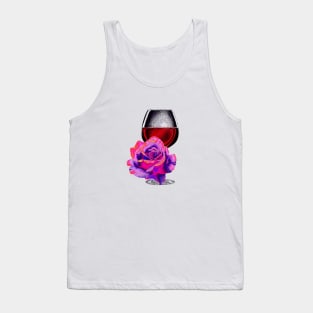 wine and rose Tank Top